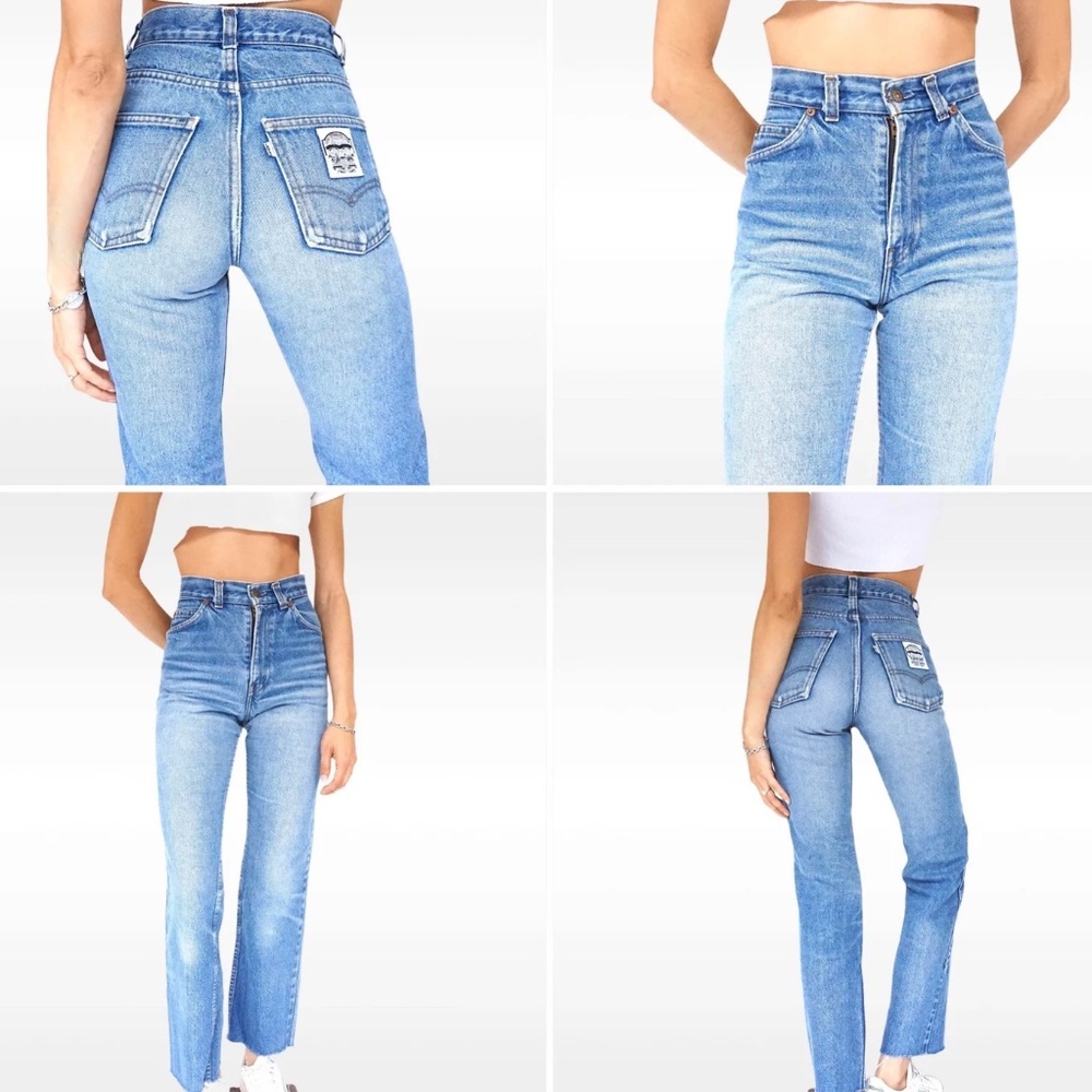 Vintage high waist white label Levi’s jeans 23/24